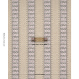 Schumacher Noor Kilim Stripe Aubergine Fabric - Eade's Wallpaper
