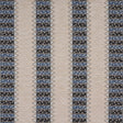 Schumacher Noor Kilim Stripe Indigo Fabric - Eade's Wallpaper