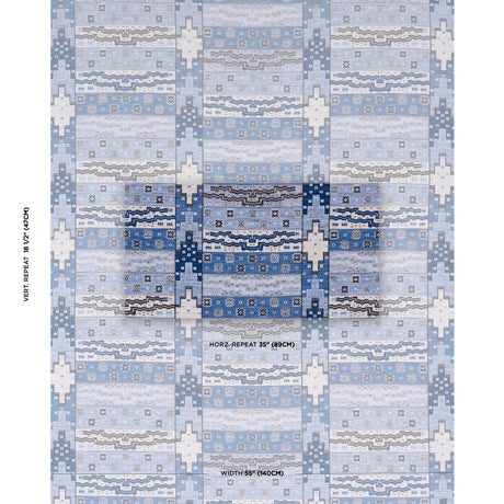 Schumacher Fairuza Flatweave Denim Fabric