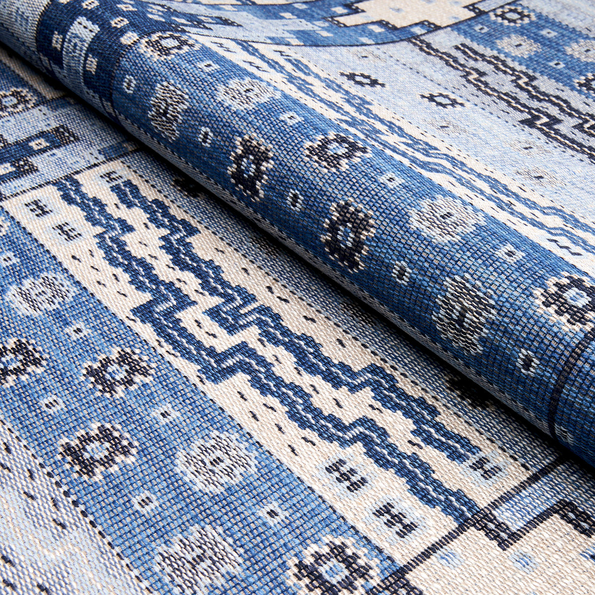 Schumacher Fairuza Flatweave Denim Fabric