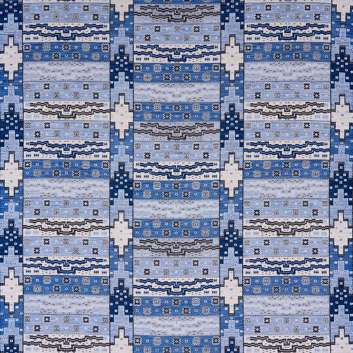 Schumacher Fairuza Flatweave Denim Fabric
