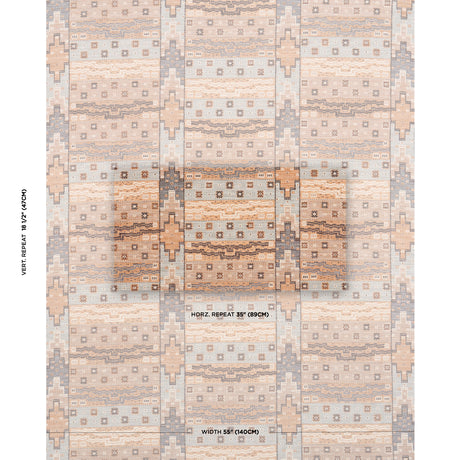 Schumacher Fairuza Flatweave Fog Fabric