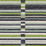 Schumacher Tierra Stripe Green & Blue Fabric - Eade's Wallpaper