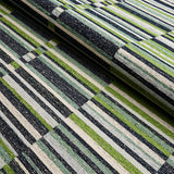 Schumacher Tierra Stripe Green & Blue Fabric - Eade's Wallpaper