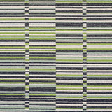 Schumacher Tierra Stripe Green & Blue Fabric - Eade's Wallpaper