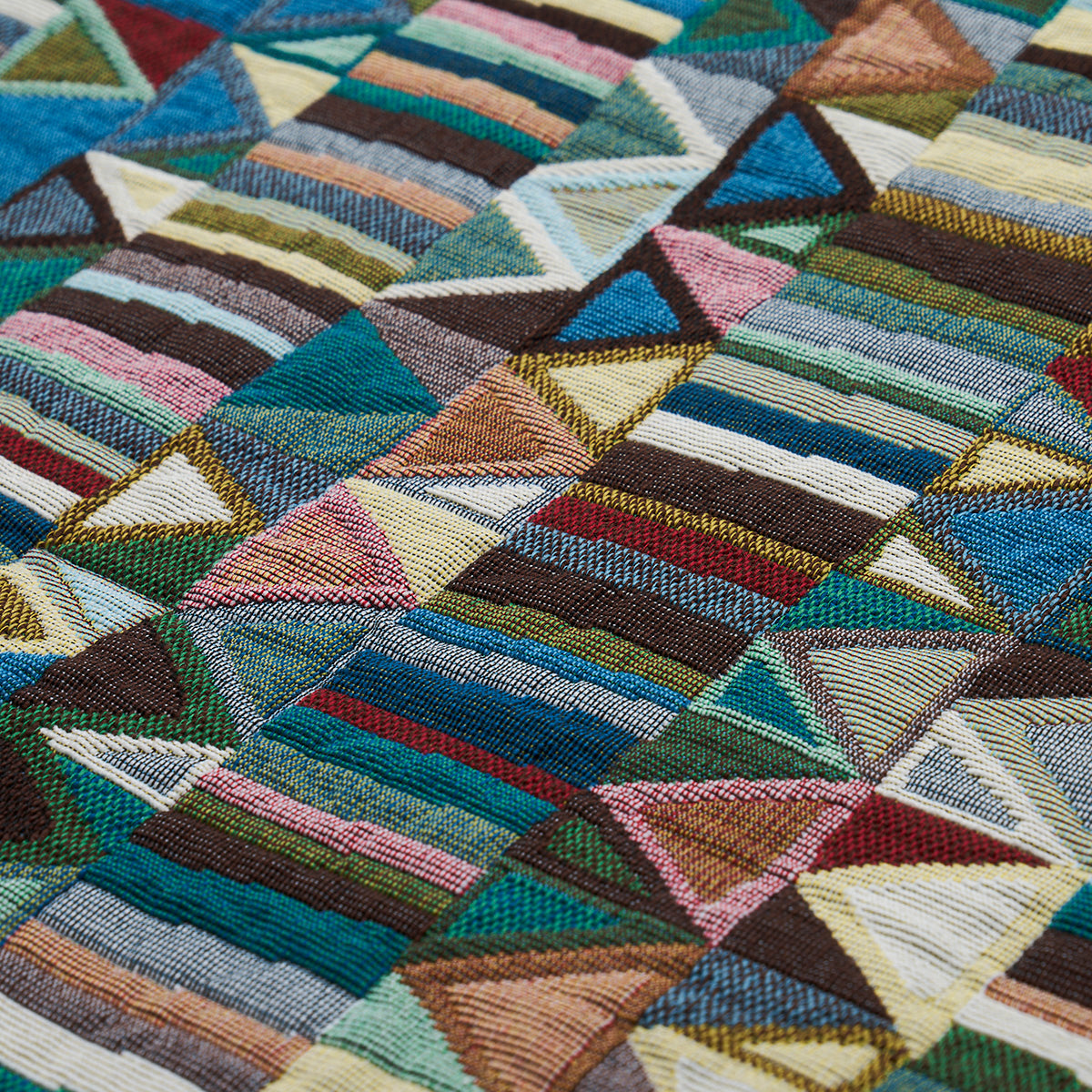 Schumacher Bizantino Quilted Weave Peacock Fabric