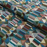 Schumacher Bizantino Quilted Weave Peacock Fabric