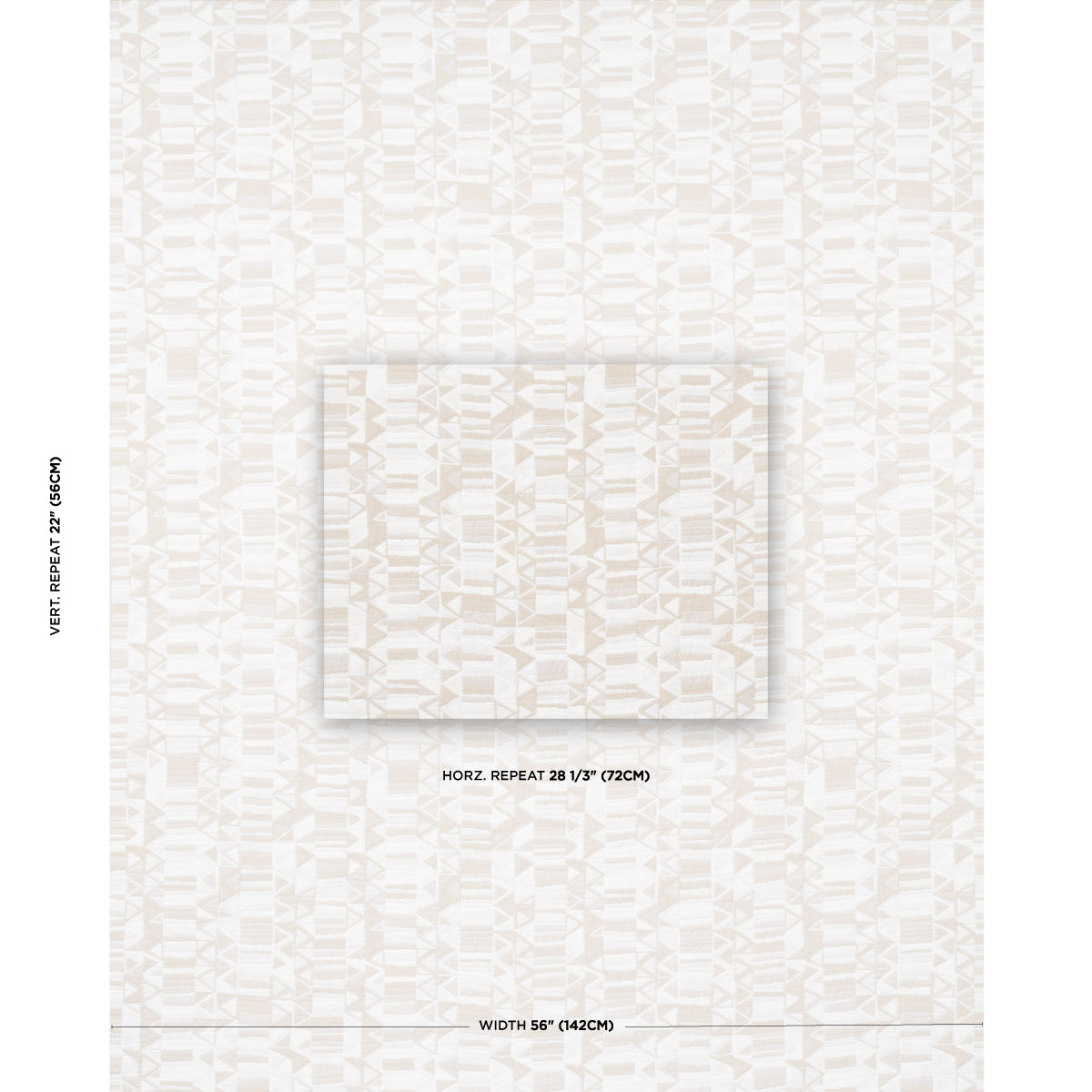 Schumacher Bizantino Quilted Weave Natural Fabric