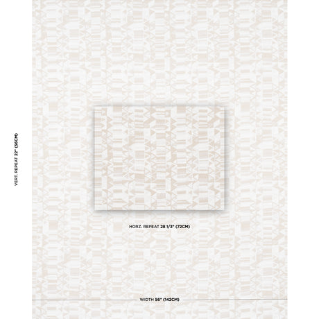 Schumacher Bizantino Quilted Weave Natural Fabric