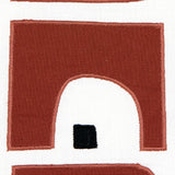 Schumacher Den Appliqué Clay Fabric