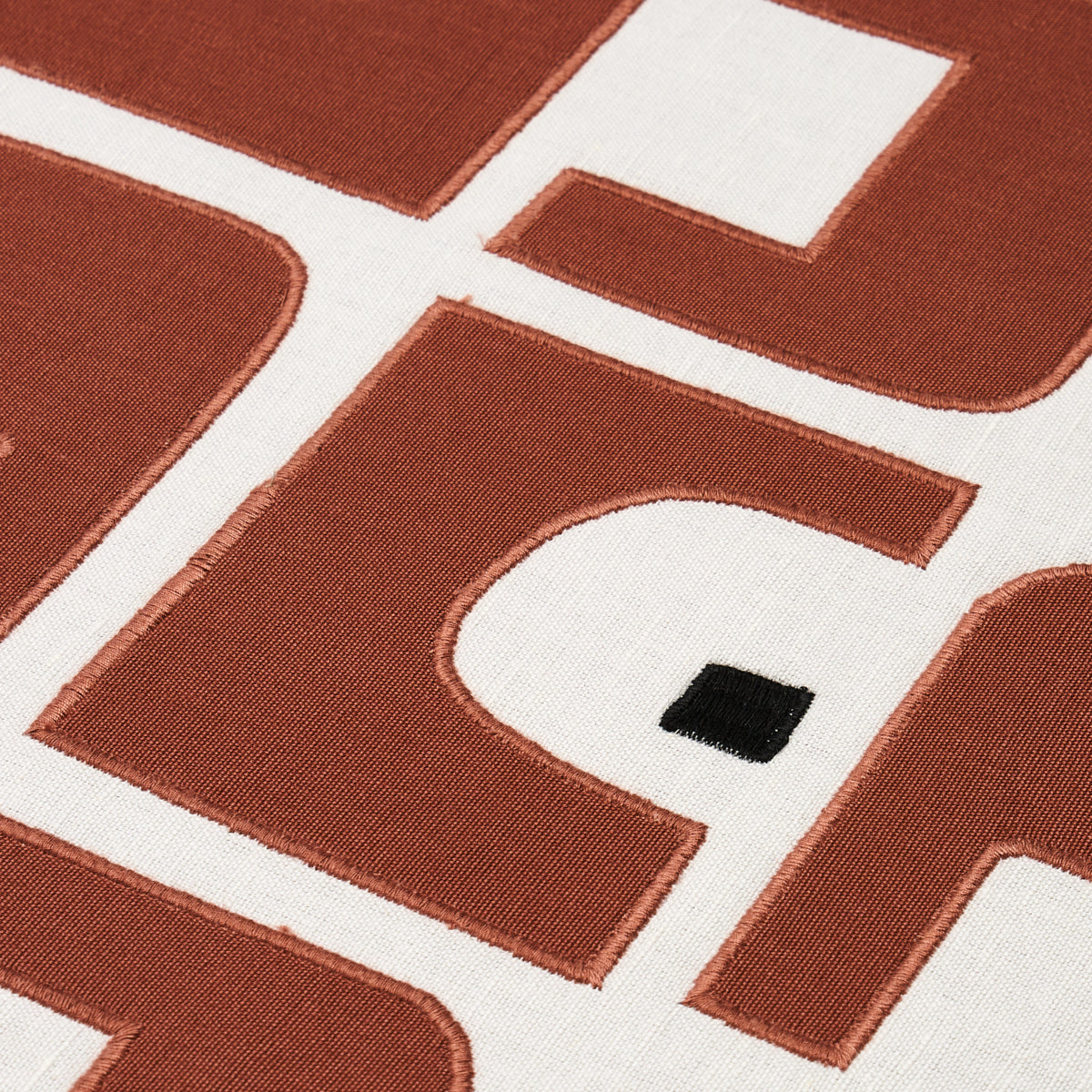 Schumacher Den Appliqué Clay Fabric