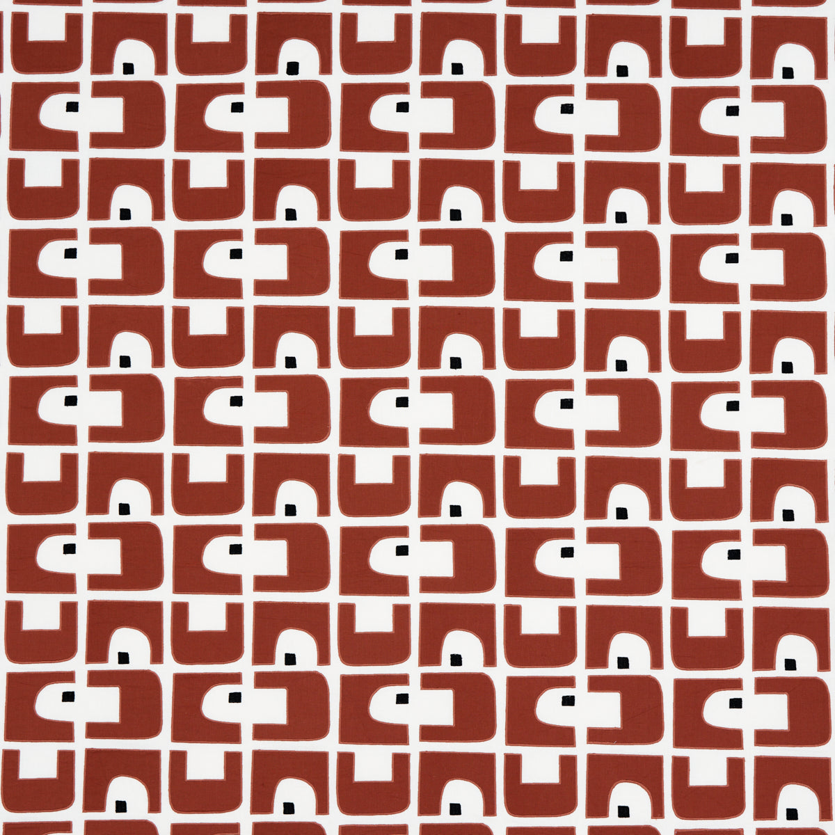 Schumacher Den Appliqué Clay Fabric