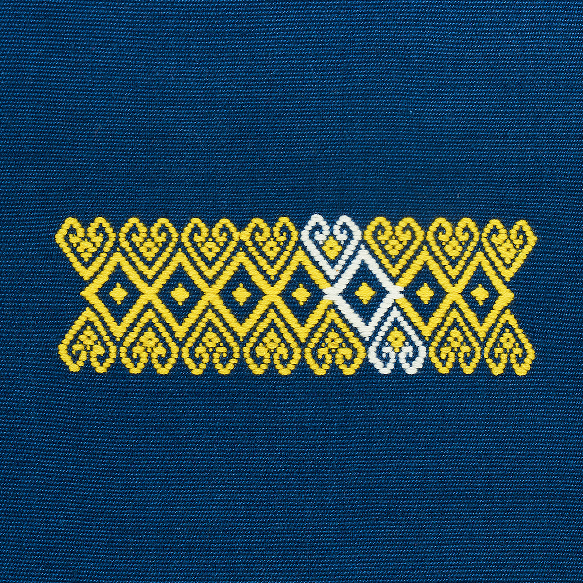 Schumacher 82041 BALAMIL HANDWOVEN PANEL in MULTI ON NAVY Fa