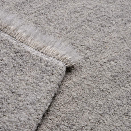 Schumacher Oskar Alpaca Wool Bouclé Grey Fabric - Eade's Wallpaper