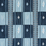 Schumacher Aravali Patchwork Denim And Indigo Fabric