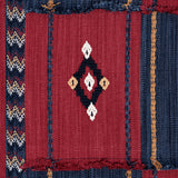 Schumacher Aravali Patchwork Cerise And Ink Fabric