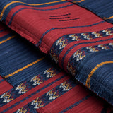 Schumacher Aravali Patchwork Cerise And Ink Fabric