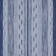 Schumacher Mirza Ikat Stripe Indigo On Chambray Fabric - Eade's Wallpaper