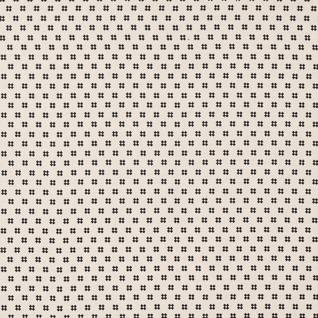 Schumacher Thandie Embroidery Carbon On Natural Fabric - Eade's Wallpaper