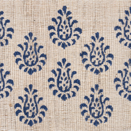 Schumacher 82130 LEILA HAND BLOCK MATKA TAPE in INDIGO Trim 
