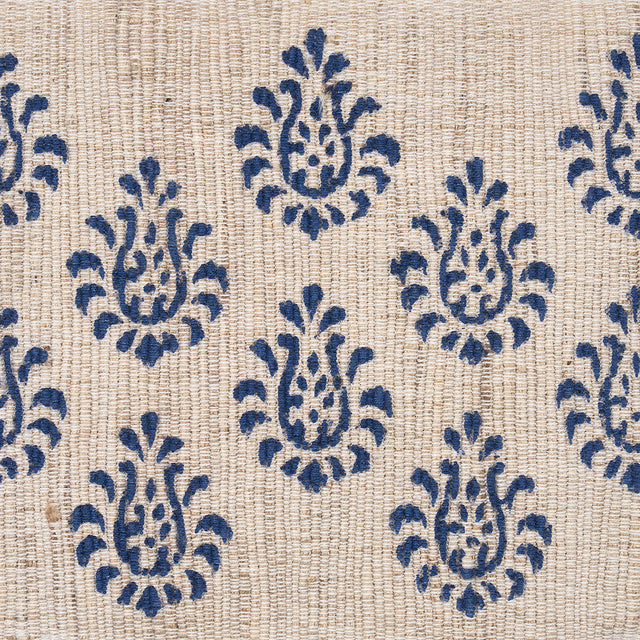 Schumacher 82130 LEILA HAND BLOCK MATKA TAPE in INDIGO Trim 