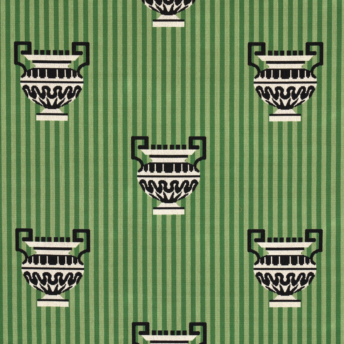 Schumacher Clermont Épinglé Green Fabric