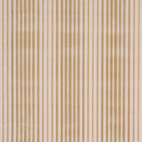 Schumacher Chimay Stripe Velvet Champagne Fabric