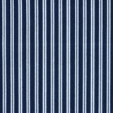 Schumacher Benson Stripe Épinglé Navy Fabric