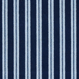 Schumacher Benson Stripe Épinglé Navy Fabric