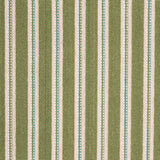Schumacher Benson Stripe Épinglé Green Fabric