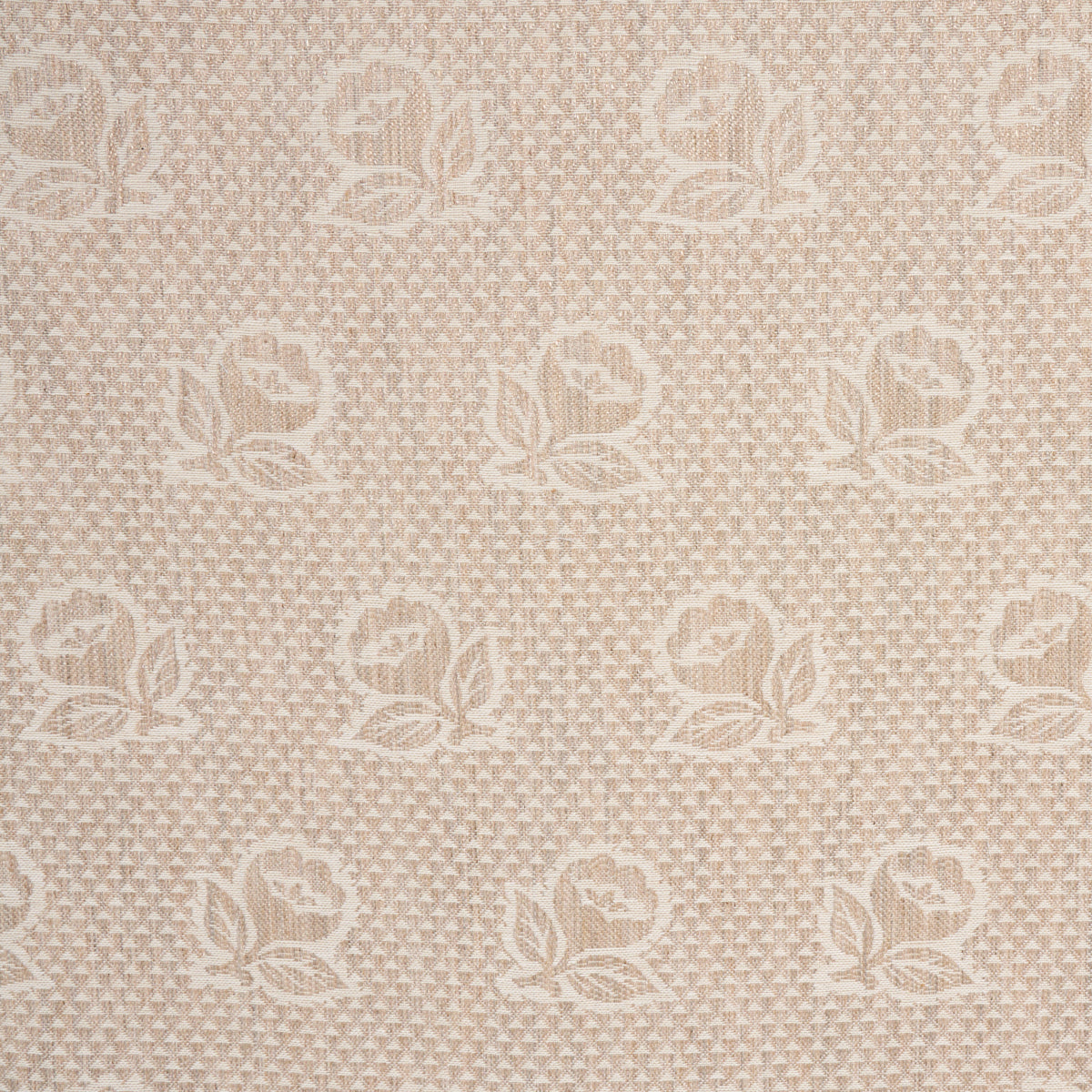 Schumacher Fleurette Natural Fabric