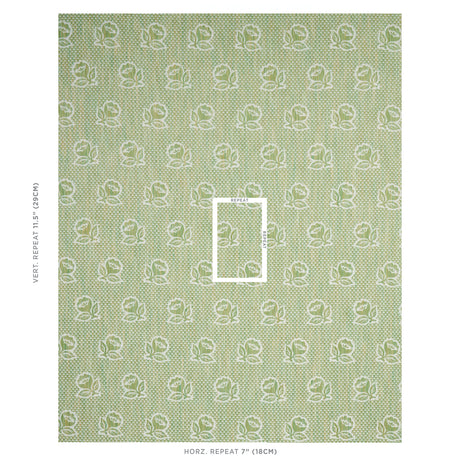 Schumacher Fleurette Leaf Fabric