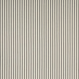Schumacher Marquet Ticking Stripe Carbon Fabric - Eade's Wallpaper