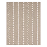 Schumacher Lazare Appliqué Ivory On Natural Fabric - Eade's Wallpaper