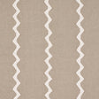Schumacher Lazare Appliqué Ivory On Natural Fabric - Eade's Wallpaper