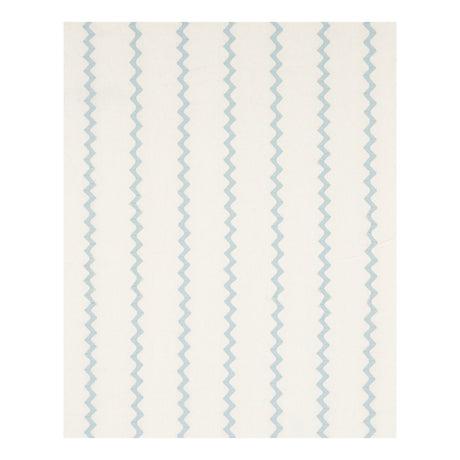 Schumacher Lazare Appliqué Sky On Ivory Fabric - Eade's Wallpaper