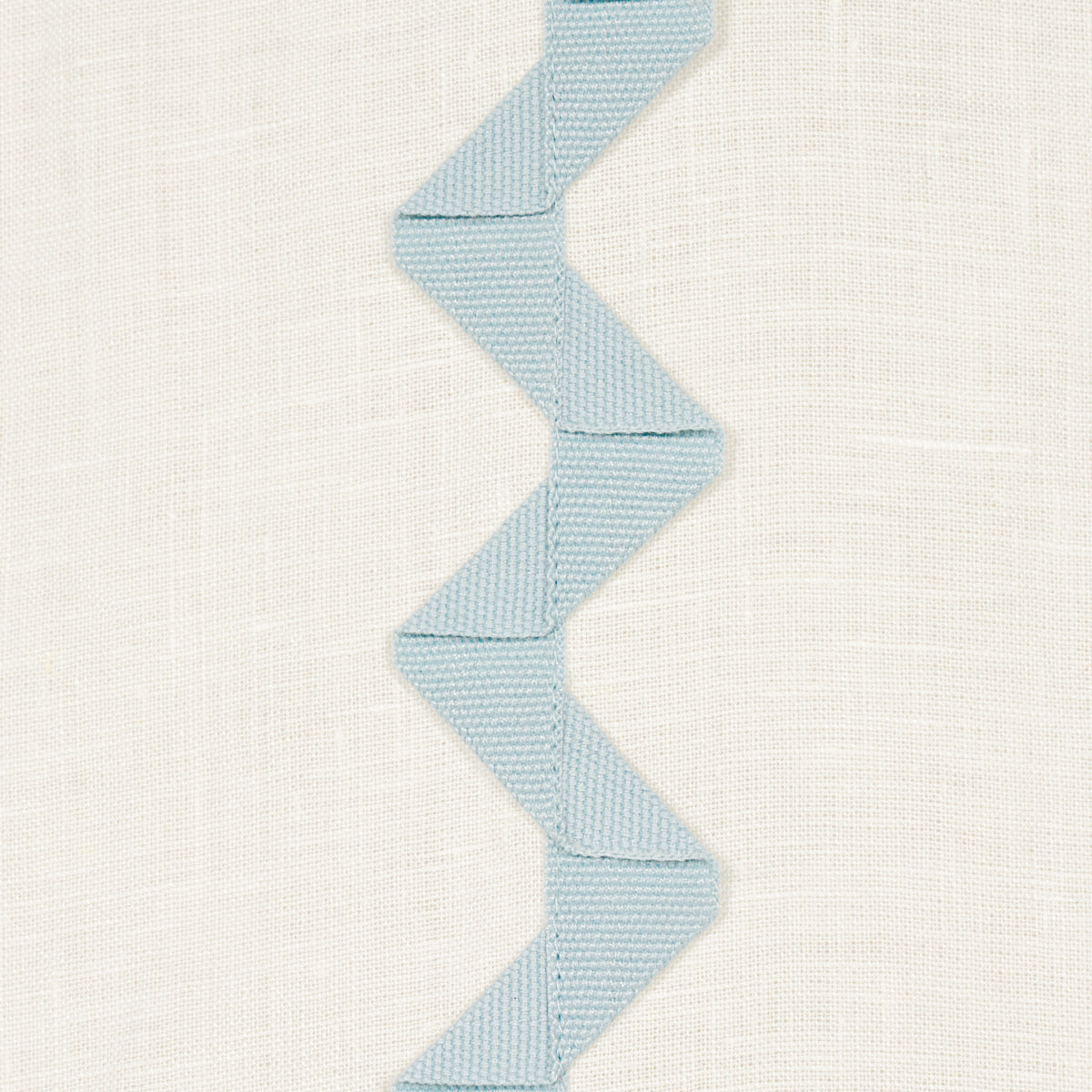 Schumacher Lazare Appliqué Sky On Ivory Fabric - Eade's Wallpaper
