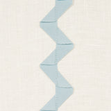 Schumacher Lazare Appliqué Sky On Ivory Fabric - Eade's Wallpaper