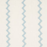Schumacher Lazare Appliqué Sky On Ivory Fabric - Eade's Wallpaper