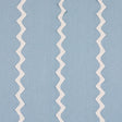 Schumacher Lazare Appliqué Ivory On Chambray Fabric - Eade's Wallpaper