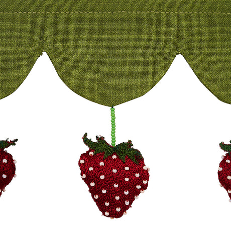 Schumacher 82250 STRAWBERRY JAM TRIM in GREEN Trim - JOHNSON