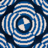 Schumacher Le Moderne Cut Velvet Cobalt Fabric - Eade's Wallpaper
