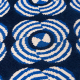 Schumacher Le Moderne Cut Velvet Cobalt Fabric - Eade's Wallpaper