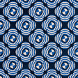 Schumacher Le Moderne Cut Velvet Cobalt Fabric - Eade's Wallpaper