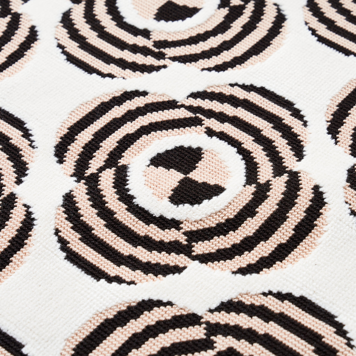 Schumacher Le Moderne Cut Velvet Neutral Fabric - Eade's Wallpaper