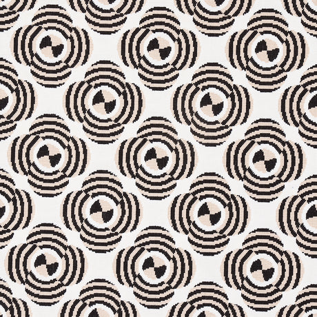 Schumacher Le Moderne Cut Velvet Neutral Fabric - Eade's Wallpaper