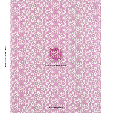 Schumacher Le Moderne Cut Velvet Magenta Fabric - Eade's Wallpaper