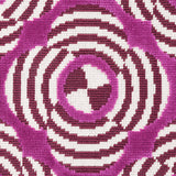 Schumacher Le Moderne Cut Velvet Magenta Fabric - Eade's Wallpaper
