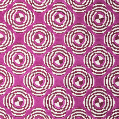 Schumacher Le Moderne Cut Velvet Magenta Fabric - Eade's Wallpaper