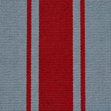 Schumacher Tangier Stripe Teal & Red Fabric - Eade's Wallpaper